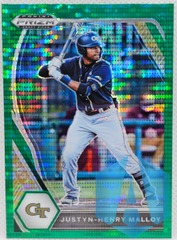 2021 Panini Prizm Draft Picks Green Pulsar Prizm Justyn-Henry Malloy #PDP187